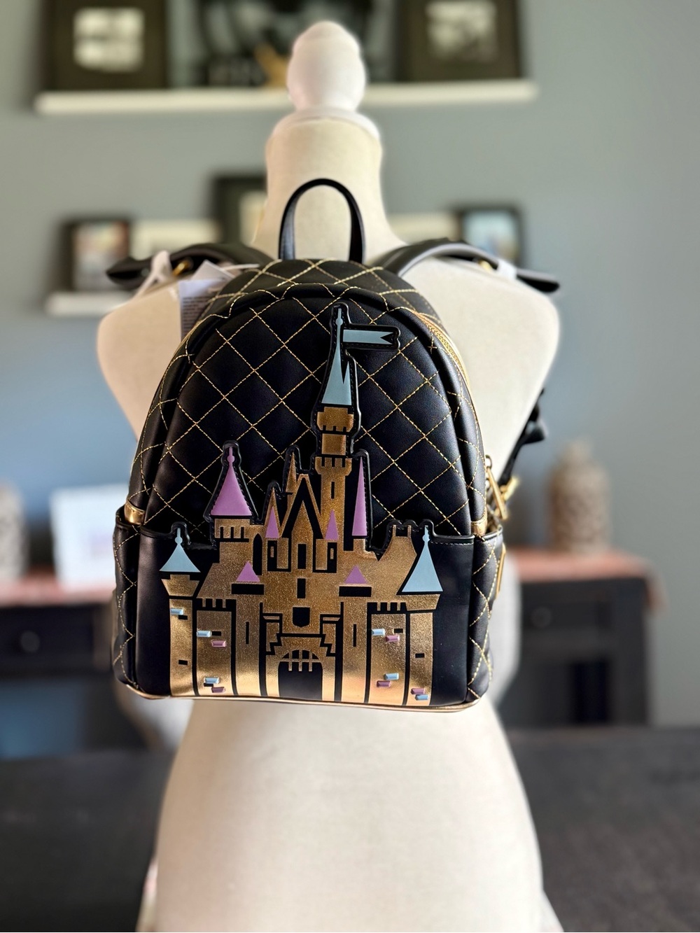 Disneyland 70th Anniv Sleeping Beauty’s Castle backpack, New with Tags